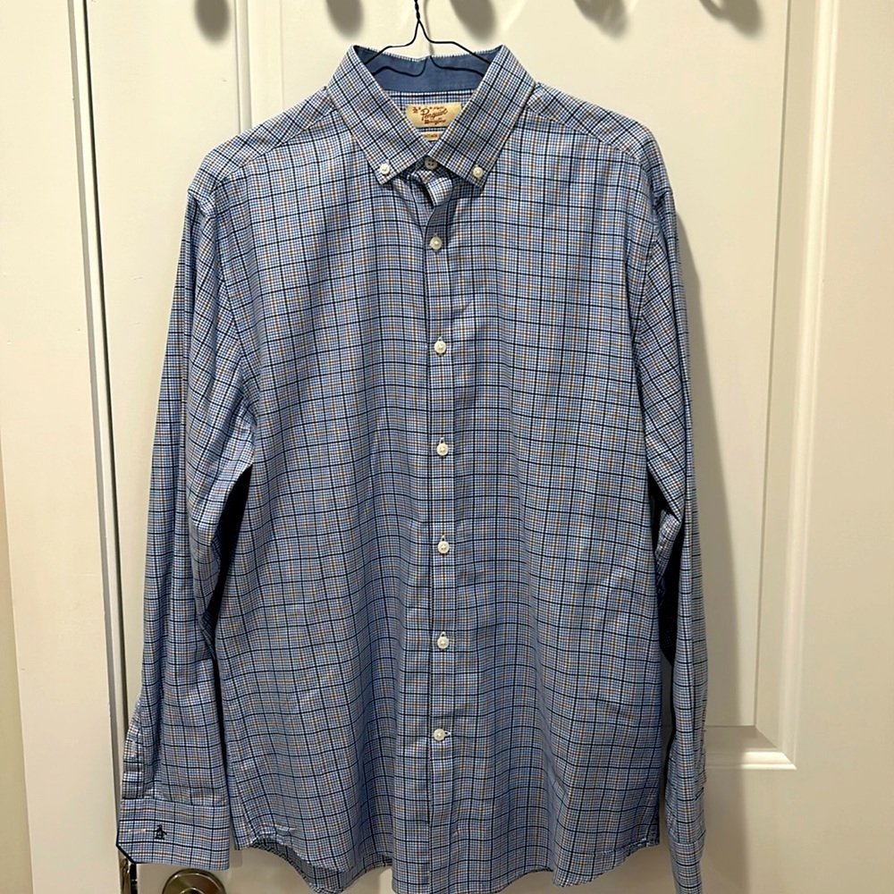 Penguins Long-Sleeve Dress Shirt (Light Blue/Dark Blue)